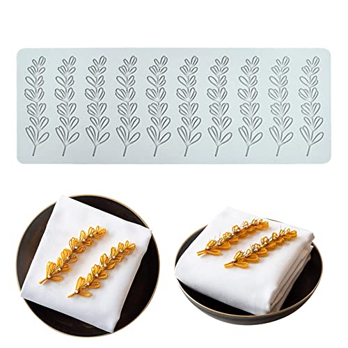 Kuchen-Spitzen-Form, Silikon-Spitzen-Fondant-Formen, Zuckerhandwerk-Abdruckform, essbarer Kuchen, molekulare Küche, Dekoration, 10 Löcher Blatt von XiaoShenLu