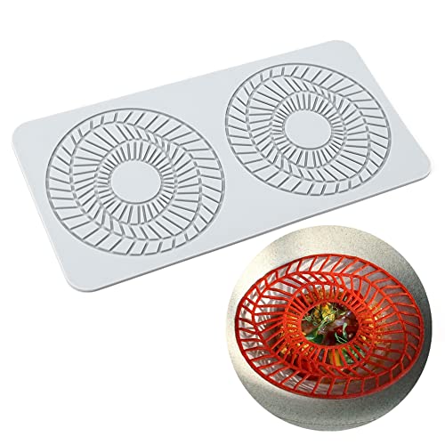 Kuchenspitzenform, Spitzenfondantformen, Silikonspitzenformen zum Dekorieren von Kuchen, 2 Löcher lineare runde Form Kuchenspitzenform, Spitzenfondantformen, Silikonspitzenformen zum Dekorieren von Kuchen, 2 Löcher lineare runde Form von XiaoShenLu