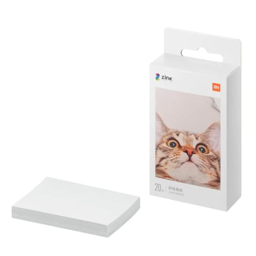 Xiaomi tragbares Drucker-Fotopapier, hochwertiges 3-Zoll-Fotopapier 20 Blatt, TEJ4019GL , 20 Stück (1er pack) von Xiaomi