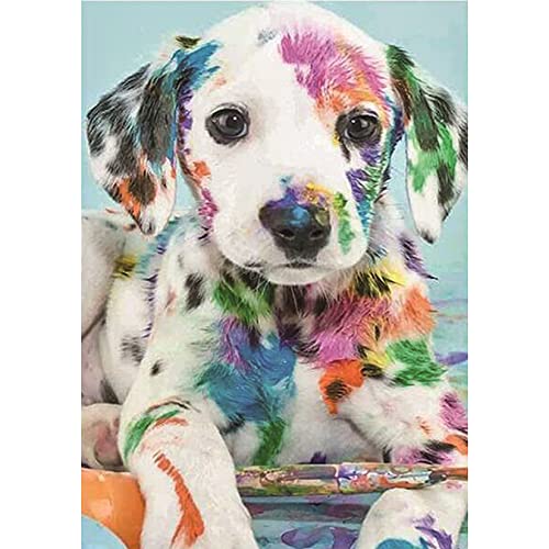 Xiaomoyu 5D DIY Diamond Painting Kits, Hund Diamant Painting Bilder Full Drill, Diamant Strass Kristall Leinwand Stickerei Bilder Painting nach Zahlen für Erwachsene Kinder Dekorationen Xiaomoyu 5D DIY Diamond Painting Kits, Hund Diamant Painting Bilder Full Drill, Diamant Strass Kristall Leinwand Stickerei Bilder Painting nach Zahlen für Erwachsene Kinder Dekorationen von Xiaomoyu