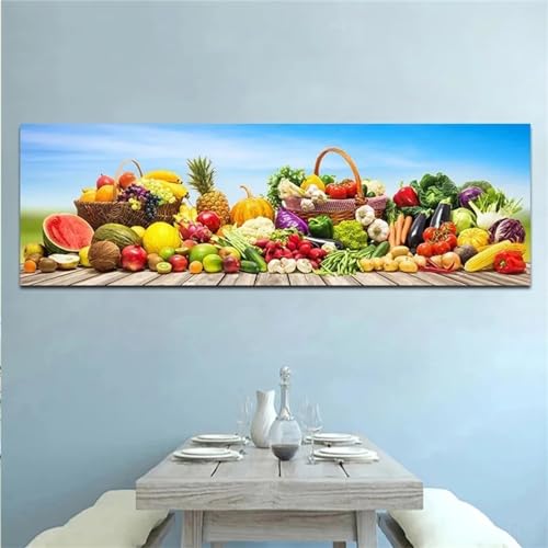 5D Diamond Art Painting Kit Vollbohrer,Obst Gemüse Diamond Painting,Diamant Painting Bilder Erwachsene Kinder,Malen Nach Zahlen Full Drill Stickerei Malerei Set für Home Wand Dekoratione 40x120cm 5D Diamond Art Painting Kit Vollbohrer,Obst Gemüse Diamond Painting,Diamant Painting Bilder Erwachsene Kinder,Malen Nach Zahlen Full Drill Stickerei Malerei Set für Home Wand Dekoratione 40x120cm von Xiaonu