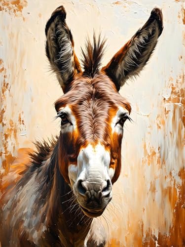 Malen nach Zahlen Erwachsene Tier Malen nach Zahlen ab 9 Jahre, Malen nach Zahlen Esel mit Pinseln und Acrylfarbe, Malen-Nach-Zahlen Kinder DlY Handgemalt Olgemalde, Zimmer Deko 70 x 90 cm H-493 Malen nach Zahlen Erwachsene Tier Malen nach Zahlen ab 9 Jahre, Malen nach Zahlen Esel mit Pinseln und Acrylfarbe, Malen-Nach-Zahlen Kinder DlY Handgemalt Olgemalde, Zimmer Deko 70 x 90 cm H-493 von Xiaonu