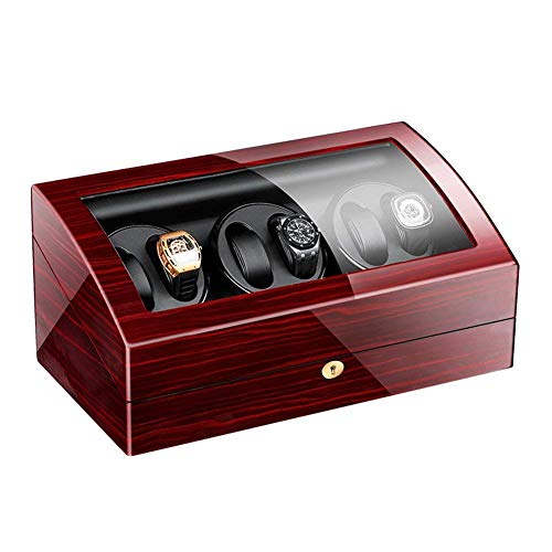 Xiaoxu Uhrenbeweger, Automatische Uhrenbeweger-Displaybox aus Holz mit 6+7 Fächern, Uhrenbewegerbox für Herren, Damen-Schmuckschatulle/Uhrenbox, Uhrenbeweger-Display, Uhrenbox, Uhrenaufbewahrung von Xiaoxu
