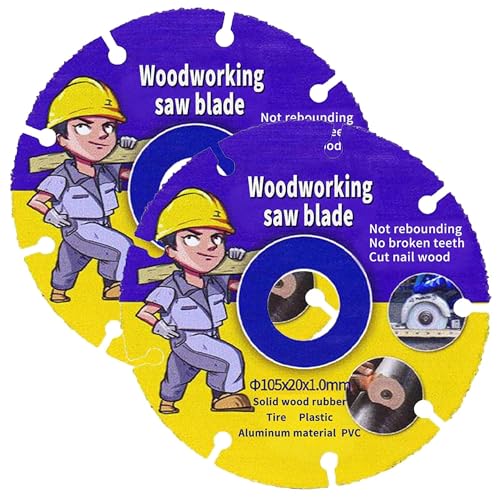 2 Pcs Sägeblatt für Winkelschleifer Trennscheibe Holz Winkelschleifer Flexscheibe 115 mm für Multi Wheel Trennscheibe Hartmetall Flexscheibe für Holz, Sperrholz, Gummi,Kunststoffe 2 Pcs Sägeblatt für Winkelschleifer Trennscheibe Holz Winkelschleifer Flexscheibe 115 mm für Multi Wheel Trennscheibe Hartmetall Flexscheibe für Holz, Sperrholz, Gummi,Kunststoffe von Xiciki