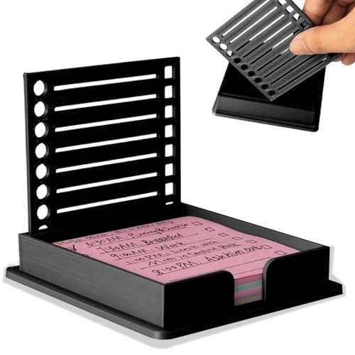 Post-It-Notizhalter, Schablonen-Vorlage mit Haftnotizen, 7,6 x 7,6 cm, Haftnotizen, Halter für Schreibtisch, Büro, Heimschule, Zubehör Post-It-Notizhalter, Schablonen-Vorlage mit Haftnotizen, 7,6 x 7,6 cm, Haftnotizen, Halter für Schreibtisch, Büro, Heimschule, Zubehör von Xiciki