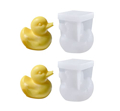 Xidmold 2 Stück 3D Ente Silikonformen Kerzenform Seifenform Ente Backform Kuchen Silikon Formen für Fondant, Tortendeko, Schokolade, Seife, Sojawachs Kerzen, Epoxidharz Handwerk Xidmold 2 Stück 3D Ente Silikonformen Kerzenform Seifenform Ente Backform Kuchen Silikon Formen für Fondant, Tortendeko, Schokolade, Seife, Sojawachs Kerzen, Epoxidharz Handwerk von Xidmold