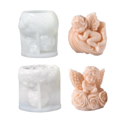 Xidmold 2 Stück Engel Kerzenformen,3D Engel Gießformen, Engel Silikonform für Seife, Sojawachs Kerzen, Harz,DIY Deko Handwerk & Geschenke Xidmold 2 Stück Engel Kerzenformen,3D Engel Gießformen, Engel Silikonform für Seife, Sojawachs Kerzen, Harz,DIY Deko Handwerk & Geschenke von Xidmold