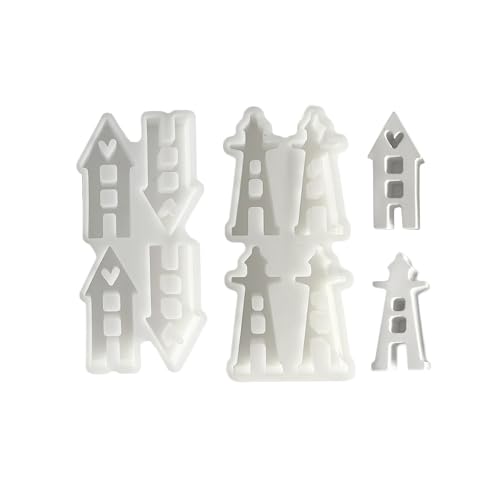 Xidmold 2 Stück Haus Leuchtturm Silikonform Gießformen, Hausform Kerzenform Epoxidharz Formen Haus Silikonform für Sojawachs Kerzen, Gips, Seife, Epoxidharz, Handwerk Xidmold 2 Stück Haus Leuchtturm Silikonform Gießformen, Hausform Kerzenform Epoxidharz Formen Haus Silikonform für Sojawachs Kerzen, Gips, Seife, Epoxidharz, Handwerk von Xidmold