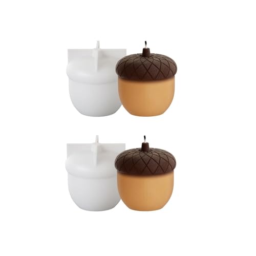 Xidmold 2 Stück Herbst Silikonformen Gießformen Eicheln, 3D Haselnuss Silikonform für Sojawachs Kerzen, Seife, Gips, Epoxidharz, Beton, Handwerk Xidmold 2 Stück Herbst Silikonformen Gießformen Eicheln, 3D Haselnuss Silikonform für Sojawachs Kerzen, Seife, Gips, Epoxidharz, Beton, Handwerk von Xidmold