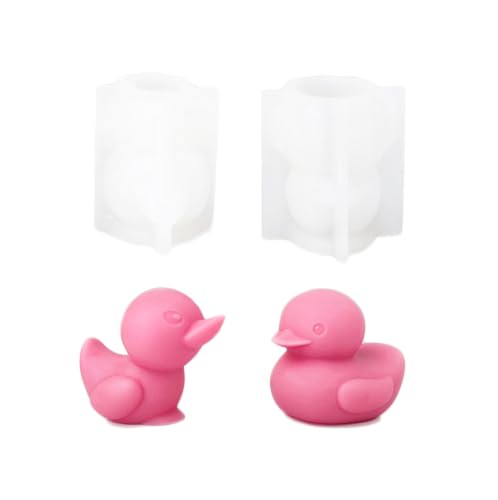 Xidmold 2 Stück Kerzen Silikonform Ente, 3D Ente Silikonform für Fondant, Schokolade, Sojawachs Kerzen, Epoxidharz, Seife, Gips, Beton, Handwerk Xidmold 2 Stück Kerzen Silikonform Ente, 3D Ente Silikonform für Fondant, Schokolade, Sojawachs Kerzen, Epoxidharz, Seife, Gips, Beton, Handwerk von Xidmold