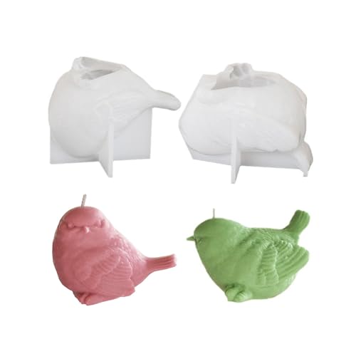 Xidmold 2 Stück Kerzenform Vogel, Gipsform Vogel, 3D Vogel Silikonform Gießformen für Sojawachs Kerzen, Seife, Gips, Epoxidharz, Handwerk Xidmold 2 Stück Kerzenform Vogel, Gipsform Vogel, 3D Vogel Silikonform Gießformen für Sojawachs Kerzen, Seife, Gips, Epoxidharz, Handwerk von Xidmold