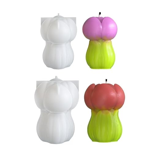Xidmold 2 Stück Tulpen Silikon-Kerzenformen,Silikonformen Gießformen Blumen,Tulpenform für Schokolade, Sojawachs Kerzen, Epoxidharz, Seife, Gips, Handwerk Xidmold 2 Stück Tulpen Silikon-Kerzenformen,Silikonformen Gießformen Blumen,Tulpenform für Schokolade, Sojawachs Kerzen, Epoxidharz, Seife, Gips, Handwerk von Xidmold