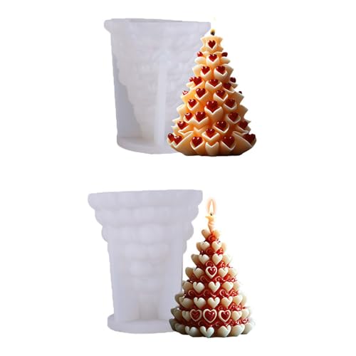 Xidmold 2 Stück Weihnachtsbaum Kerzenform,silikonform Weihnachten,Gießform Weihnachtsbaum für Kerzen, Epoxidharz, Seife, Gips, Handwerk,Kerzen Formen für Weihnachten Deko Xidmold 2 Stück Weihnachtsbaum Kerzenform,silikonform Weihnachten,Gießform Weihnachtsbaum für Kerzen, Epoxidharz, Seife, Gips, Handwerk,Kerzen Formen für Weihnachten Deko von Xidmold