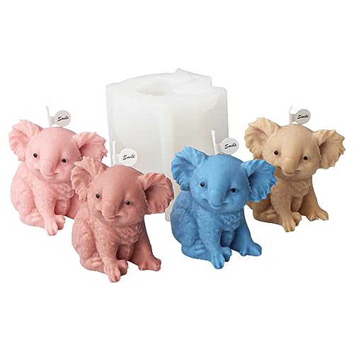 Xidmold 3D Koala Silikonform Kerzenform Tier Koala Silikon Formen für Fondant, Sojawachs Kerzen, Seife, Gipsskulptur, Epoxidharz, Handwerk Xidmold 3D Koala Silikonform Kerzenform Tier Koala Silikon Formen für Fondant, Sojawachs Kerzen, Seife, Gipsskulptur, Epoxidharz, Handwerk von Xidmold