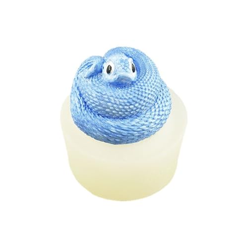 Xidmold 3D Schlange Kerzenform Silikon, Schlange Silikonform für Fondant, Schokolade, Sojawachs Kerzen, Epoxidharz, Seife, Gips, Handwerk von Xidmold