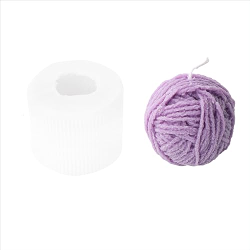 Xidmold 3D Wollkugel Silikonform Set - DIY Kerzenform für Strickgarn-Look, Harz & Seife - Garnball-Gießform für Kerzenherstellung, Badebomben & Deko Xidmold 3D Wollkugel Silikonform Set - DIY Kerzenform für Strickgarn-Look, Harz & Seife - Garnball-Gießform für Kerzenherstellung, Badebomben & Deko von Xidmold