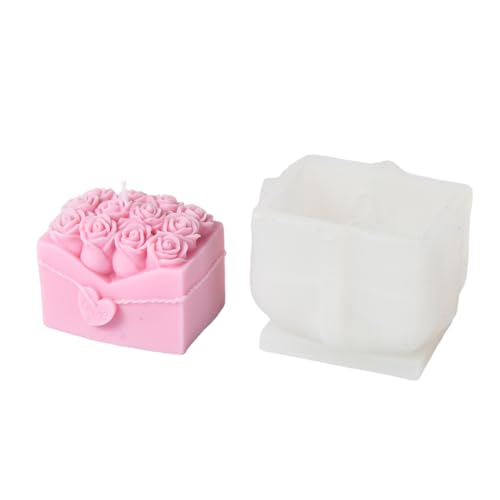 Xidmold Rosen Silikonformen Set - Für Harz, Beton, Ton & Kerzenwachs, DIY Wohnaccessoires & Bastelprojekte (C) von Xidmold