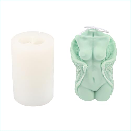 Xidmold Silikonformen Set (Männlicher & Weiblicher Körper) - Kerzenformen für Aromatherapie, Deko & Tonkunst (B) von Xidmold