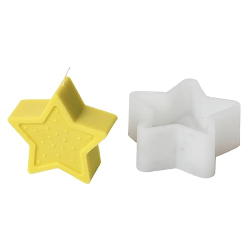 Xidmold Stern & Mond Silikon Kerzenformen - Gießformen für Aromakerzen, Handgemachte Seife, Heimdekoration Bastelbedarf (B) von Xidmold
