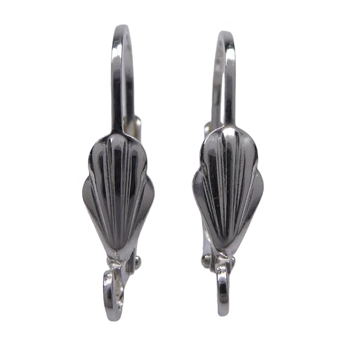 5 Paar 925 Sterling Silber French Leaf Brisuren Klappbrisuren zur Schmuck Herstellung 17x10mm 5 Paar 925 Sterling Silber French Leaf Brisuren Klappbrisuren zur Schmuck Herstellung 17x10mm von XieXie