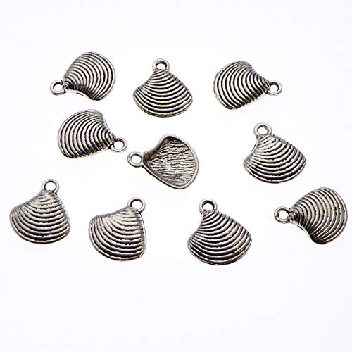 XieXie 20 Stück Anhänger Muscheln silberfarben zum Schmuck basteln und andere DIY Arbeiten XieXie 20 Stück Anhänger Muscheln silberfarben zum Schmuck basteln und andere DIY Arbeiten von XieXie