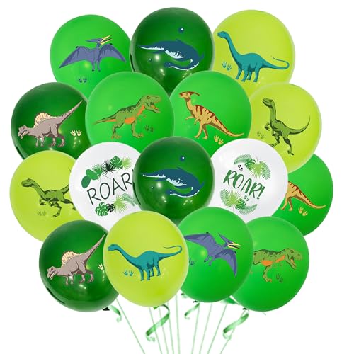 54 Stück Dino Deko Luftballons Kit - Dinosaurier Geburtstag Dekoration Ballons Grün Latexballons, Dino Luftballon für Geburtstagsdeko Kindergeburtstag Party Dekorationen 54 Stück Dino Deko Luftballons Kit - Dinosaurier Geburtstag Dekoration Ballons Grün Latexballons, Dino Luftballon für Geburtstagsdeko Kindergeburtstag Party Dekorationen von Xietaea