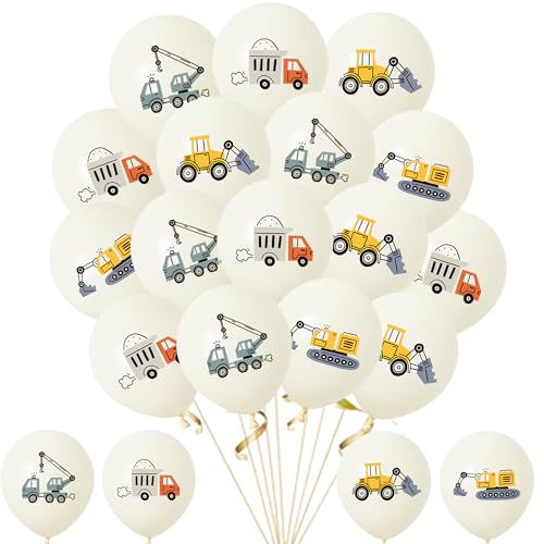Bagger Luftballons Party Deko Junge – 40 Stück Neutral Beige Baustellen Ballons mit Baufahrzeug Druck, Traktor & Bulldozer Geburtstagsdeko für Kindergeburtstag Motto-Party Bagger Luftballons Party Deko Junge – 40 Stück Neutral Beige Baustellen Ballons mit Baufahrzeug Druck, Traktor & Bulldozer Geburtstagsdeko für Kindergeburtstag Motto-Party von Xietaea