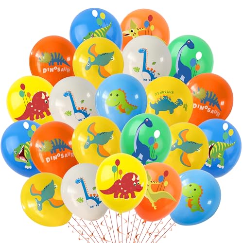 Dino Luftballons Dinosaurier Geburtstag Deko - 50 Stück 12 Zoll Dinosaurier Helium Ballons, Tier Mottoparty Kindergeburtstag, Dschungel Party Dekoration für Jungen und Mädchen Dino Luftballons Dinosaurier Geburtstag Deko - 50 Stück 12 Zoll Dinosaurier Helium Ballons, Tier Mottoparty Kindergeburtstag, Dschungel Party Dekoration für Jungen und Mädchen von Xietaea