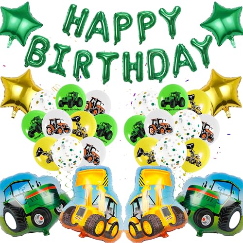 Grüne Traktor Luftballon Geburtstag Deko - Bagger Geburtstag Kindergeburtstag Deko Happy Birthday Folienballons Traktor Geburtstagsfeier Dekoration für Jungen Babyparty Grüne Traktor Luftballon Geburtstag Deko - Bagger Geburtstag Kindergeburtstag Deko Happy Birthday Folienballons Traktor Geburtstagsfeier Dekoration für Jungen Babyparty von Xietaea