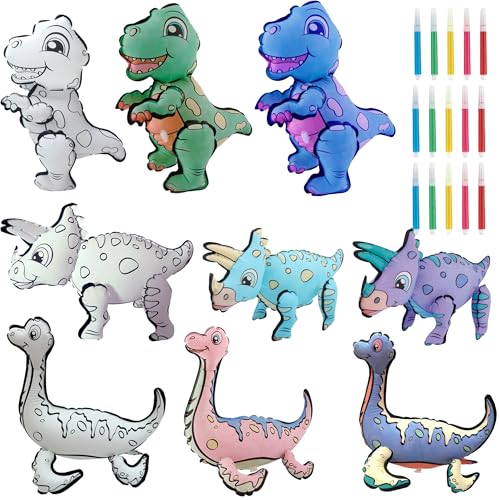Xietaea Kreatives Dino Ballon Set - 3 Stück Bemalen Sie Ihr Eigenes Dino Luftballons DIY Dinosaurier Ballon für Alter 3 4 5 6+ Jahre alt Jungen Mädchen Xietaea Kreatives Dino Ballon Set - 3 Stück Bemalen Sie Ihr Eigenes Dino Luftballons DIY Dinosaurier Ballon für Alter 3 4 5 6+ Jahre alt Jungen Mädchen von Xietaea