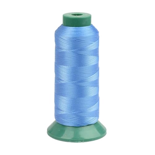 Gebundenes Nylon-Nähgarn, 1500 m, Größe 69, 210D/3, strapazierfähiges Polstergarn für Leder, Leinen, Jeans, Weben (Hellblau) von Xiezyu