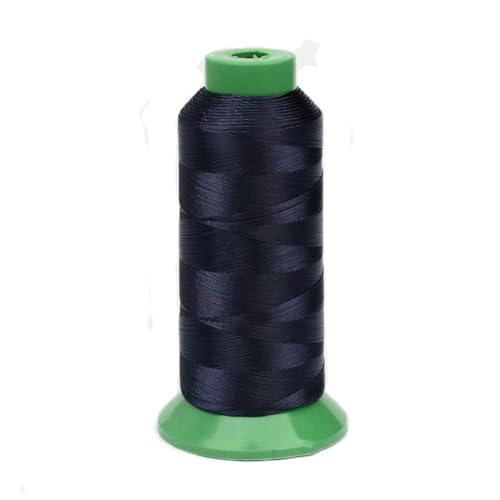 Strapazierfähige, gebundene Nylonfäden, 914,4 m, T135#138, Größe 420D/3, für Leder-, Denim-, Handmaschinen-, Schuhbeutelreparatur (Marineblau) von Xiezyu