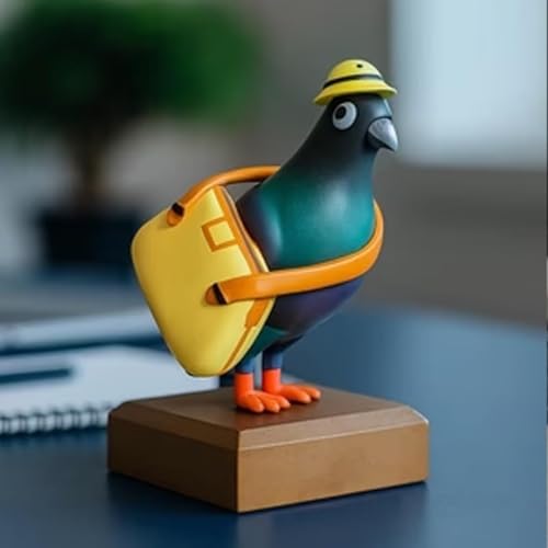 Mini-Büro-Brieftaube, Mini-Geheimnotiz-Botentaube, 3D-Druck Süßes Einzigartiges Büro-Schreibtisch-Accessoire, Lustiges Stilvolles Accessoire, Geschenk für Taubenliebhaber von Xifyjus