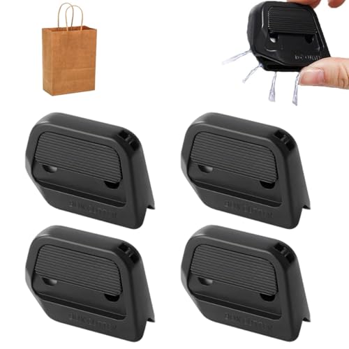 Tragbarer Eckkartonschneider Aus Keramik Mit Rechtwinkliger Nut, 2025 Neuer Mini-Kartonschneider Mit Automatischem Einzug, Magnetischer, Sicherer Kartonschneider, Einziehbar(Black-4pcs) von Xifyjus