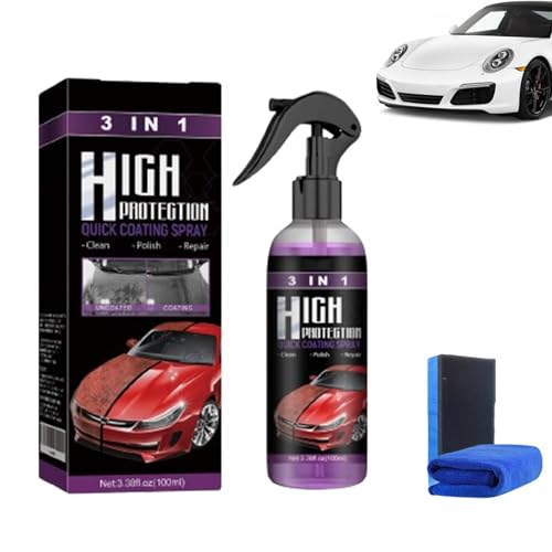Turbo Shine Nexa, Nexa Turbo Shine, 3-in-1-Hochschutzspray, Anti-Kratz-Spray for Autos, Nano-Reparatur- und Schutzbeschichtung, Sprühfarbe for Autometalle und Werkzeuge(1pc) von Xifyjus