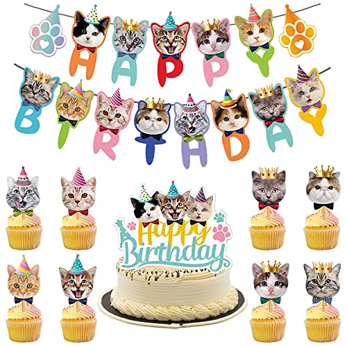 Xihuimay 11 Stück Haustier Katze Theme Kuchen Topper Happy Birthday Tortendeko Kuchendeko Kuchendeckel Geburtstag Torten Dekoration Dog Theme Tortenzubehör für Mädchen Junge Kinder Taufe Xihuimay 11 Stück Haustier Katze Theme Kuchen Topper Happy Birthday Tortendeko Kuchendeko Kuchendeckel Geburtstag Torten Dekoration Dog Theme Tortenzubehör für Mädchen Junge Kinder Taufe von Xihuimay