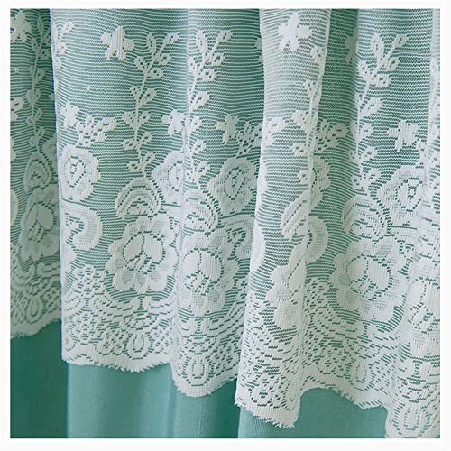 XiinxiGo küchen Gardinen, Scheibengardine Bistrogardine Landhaus Kurz Küche Modern Blickdicht Kurzstores Gardinen Kurzgardinen Küchengardine Stangendurchzug mit Spitze,Blau,Weite 137 cm * Höhe 61 cm XiinxiGo küchen Gardinen, Scheibengardine Bistrogardine Landhaus Kurz Küche Modern Blickdicht Kurzstores Gardinen Kurzgardinen Küchengardine Stangendurchzug mit Spitze,Blau,Weite 137 cm * Höhe 61 cm von XiinxiGo