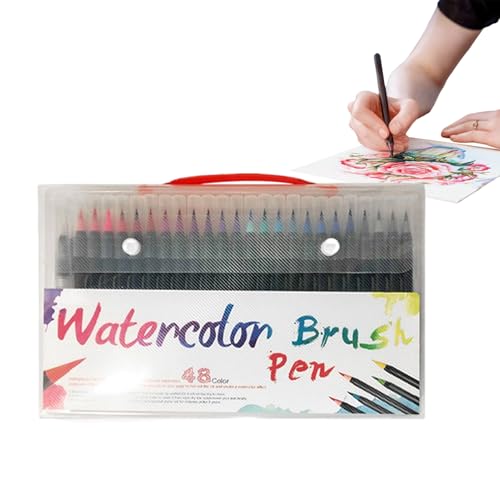 Xiixuuj Aquarellstifte für Erwachsene, Aquarell-Pinselmarker, Malerei, Zeichnen, Marker, Malerei, Kunst, Bastelwerkzeuge für Klassenzimmer, Zuhause, Schule, Tagebuch, Projekte, Kinder und Erwachsene von Xiixuuj