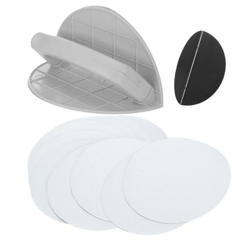 Xijobido Detailschleifer-Set, halbrundes Winkelschleifpapier, rutschfester Griff, multifunktionales Gadget, halbrundes Winkel-Set für Farbe, Holz, Basteln, Wand, Zuhause, Metallmöbel Xijobido Detailschleifer-Set, halbrundes Winkelschleifpapier, rutschfester Griff, multifunktionales Gadget, halbrundes Winkel-Set für Farbe, Holz, Basteln, Wand, Zuhause, Metallmöbel von Xijobido