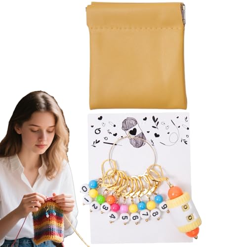 Xijobido Häkelmarker | Strickmarkierung mit Zählhilfe | Nummeriert oder mit englischen Buchstaben abnehmbares Zubehör für Perlenarbeiten, Puppen- und Spielzeugherstellung sowie Xijobido Häkelmarker | Strickmarkierung mit Zählhilfe | Nummeriert oder mit englischen Buchstaben abnehmbares Zubehör für Perlenarbeiten, Puppen- und Spielzeugherstellung sowie von Xijobido