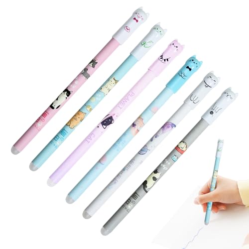 Xijobido Löschbare Stifte, tragbarer Signaturstift, 0,5 mm, tragbares Katzenmuster, Notizen, Werkzeuge für Meetings, Veranstaltungsplaner, Schule, Klassenzimmer, Freiwillige, Kinder, Schriftsteller Xijobido Löschbare Stifte, tragbarer Signaturstift, 0,5 mm, tragbares Katzenmuster, Notizen, Werkzeuge für Meetings, Veranstaltungsplaner, Schule, Klassenzimmer, Freiwillige, Kinder, Schriftsteller von Xijobido