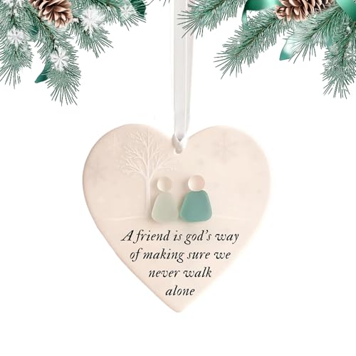 Xijobido Meerglas Kunst - Herzförmiges Freundschaftsherz Ornament,Meerglas Anhänger Für Frauen Tochter Beste Freundin Mitbewohnerin Hochzeit Geburtstag Weihnachten Muttertag Xijobido Meerglas Kunst - Herzförmiges Freundschaftsherz Ornament,Meerglas Anhänger Für Frauen Tochter Beste Freundin Mitbewohnerin Hochzeit Geburtstag Weihnachten Muttertag von Xijobido