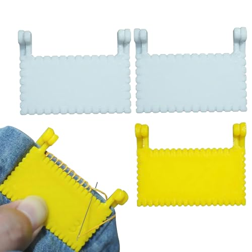 Xijobido Nähnaht Maßband - 4 Stück Clip Kanten Quilting Führung - Tragbar Messgerät Nadelmesser für Anfänger Profis Heimquilzen Säumen Nähen von Xijobido