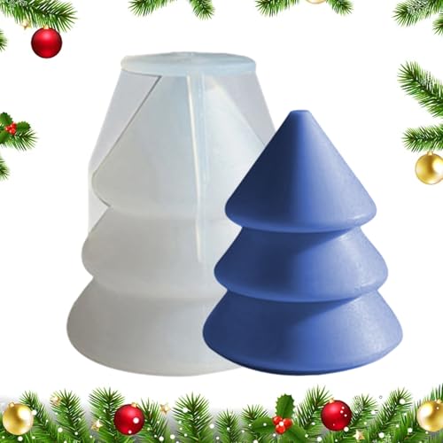 Xijobido Weihnachtsbaum Form, Baumförmige Handwerkswerkzeuge Aus Silikon Für Festliche Dekoration, Einfache Entformung Für Gips Kerzen Seife Epoxidharz Seifen Heimdekoration Xijobido Weihnachtsbaum Form, Baumförmige Handwerkswerkzeuge Aus Silikon Für Festliche Dekoration, Einfache Entformung Für Gips Kerzen Seife Epoxidharz Seifen Heimdekoration von Xijobido