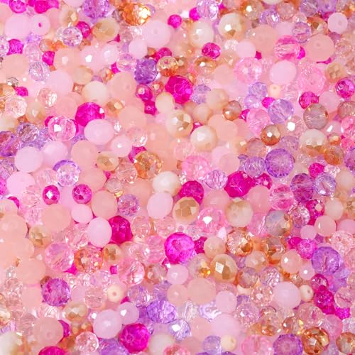 4, 6, 8 mm geschliffene runde rosa Glasperlen für die Schmuckherstellung, jede Box enthält 1.000 DIY-Glasperlen, kann verwendet werden, um Halsketten und Ohrringe herzustellen. 4, 6, 8 mm geschliffene runde rosa Glasperlen für die Schmuckherstellung, jede Box enthält 1.000 DIY-Glasperlen, kann verwendet werden, um Halsketten und Ohrringe herzustellen. von Xilitata