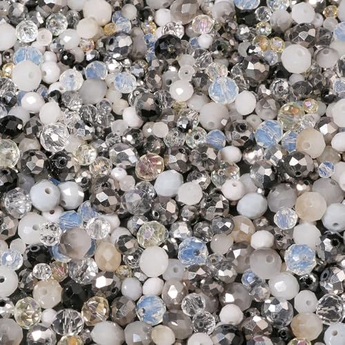 4, 6, 8 mm geschliffene runde weiße Glasperlen für die Schmuckherstellung, jede Box enthält 1.000 DIY-Glasperlen, kann verwendet werden, um Halsketten und Ohrringe herzustellen. 4, 6, 8 mm geschliffene runde weiße Glasperlen für die Schmuckherstellung, jede Box enthält 1.000 DIY-Glasperlen, kann verwendet werden, um Halsketten und Ohrringe herzustellen. von Xilitata
