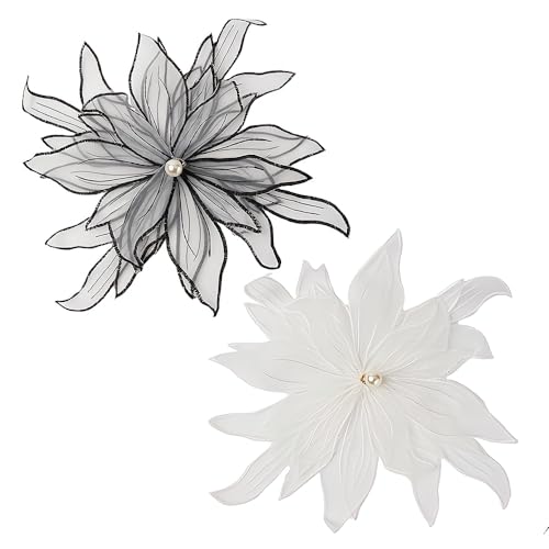 Ximimark Mehrschichtige dreidimensionale Stickerei-Applikation mit Perlen, Blume, Hochzeitskleid, Kopfschmuck, DIY, Verzierung, Zubehör, Aufnäher, Flicken für Kleidung, 2 Stück Ximimark Mehrschichtige dreidimensionale Stickerei-Applikation mit Perlen, Blume, Hochzeitskleid, Kopfschmuck, DIY, Verzierung, Zubehör, Aufnäher, Flicken für Kleidung, 2 Stück von Ximimark