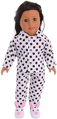 XinYiC Puppen-Pyjama, Anzug Kleidung für 46 cm American Girl Puppe, Winter Casual Outfits – Tops und Hosen Kostümzubehör, 2 Stück/Set (#C) von XinYiC