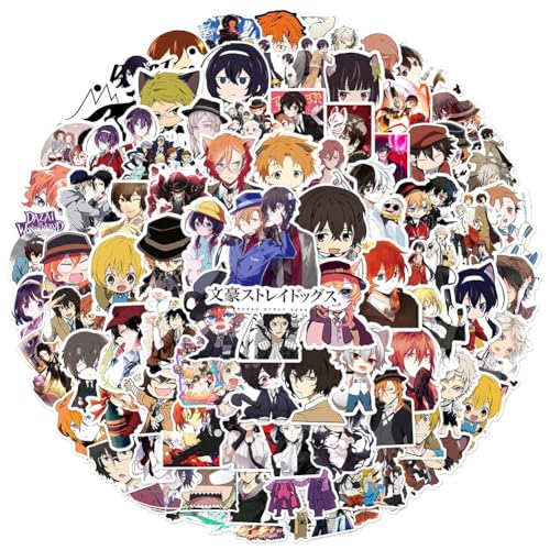 Xinchangda Bungo Stray Dogs Aufkleber, Anime, Nakahara Chuuya/Dazai Osamu, wasserdicht, Anime-Wasserbecher, Taschen, Notizbücher, Aufkleber, 100 Stück Xinchangda Bungo Stray Dogs Aufkleber, Anime, Nakahara Chuuya/Dazai Osamu, wasserdicht, Anime-Wasserbecher, Taschen, Notizbücher, Aufkleber, 100 Stück von Xinchangda