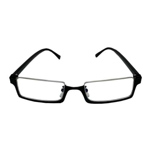 Xinchangda Bungo Stray Dogs Anime Brille Ranpo Edogawa Brille Halbrand Brille mit flachen Gläsern Anime Cosplay Requisiten Zubehör Xinchangda Bungo Stray Dogs Anime Brille Ranpo Edogawa Brille Halbrand Brille mit flachen Gläsern Anime Cosplay Requisiten Zubehör von Xinchangda